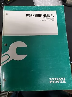 2000 Volvo Penta 8.1Gi-A GSi-A Workshop Manual EFI Diagnostic Repair 7797351 • $35