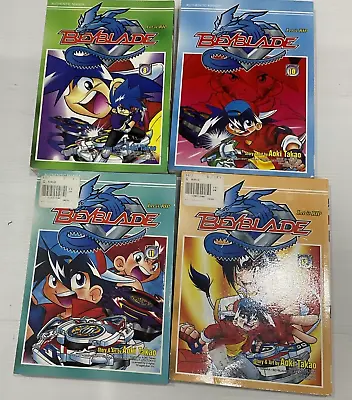 Beyblade Volume By Takao Aoki X4 Volumes 8 10 11 12 PB 2003 Vintage Bulk Lot • $75