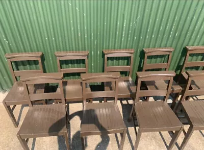 25 X Original Paint Chapel Chairs 1969. WD Stamped. Vintage • £875
