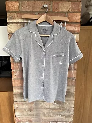 Ladies DKNY 2 Grey Piece Lounge Set & Short Sleeves Shirt & Shorts & Branding. • £13