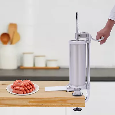 5 Lbs Stainless Steel Sausage Stuffer Vertical Sausage Maker Meat Filler Machine • $39.71