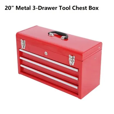 Heavy Duty 20  Metal Mechanic Tool Box Tool Chest Cabinet Organizer  52cm 4-Tier • $99.95
