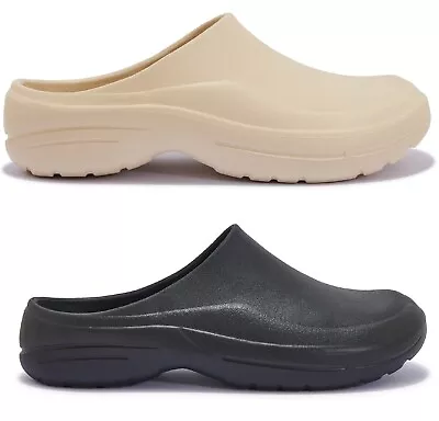 Ladies Womens Clogs Mules Slippers Nursing Garden Beach  Hospital Rubber Sandals • £7.95