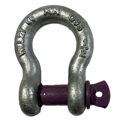 Lifting Shackle WLL 2 Ton Galvanised Screw Pin Tested Alloy Bow Shackles • £3.49