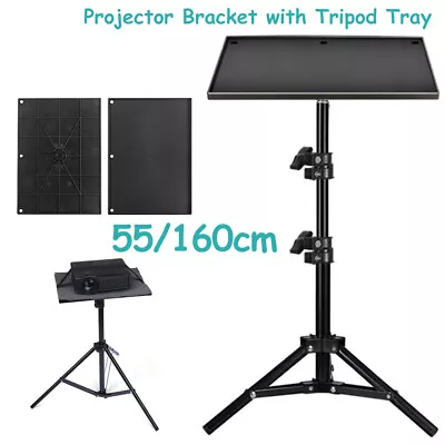 DVD Projector Laptop DJ Tripod Stand Adjustable Height With Tripod Tray P6W4 • $35.19