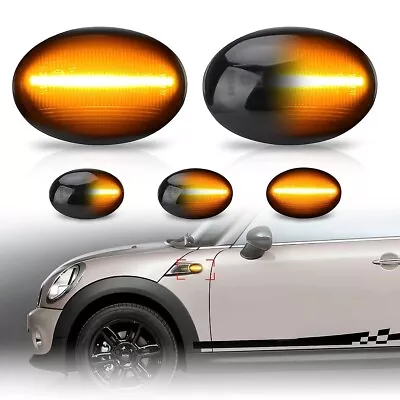 For Mini Cooper R55 R56 R57 R58 R59 LED Side Marker Light Flowing Turn Signal 2X • $18.98