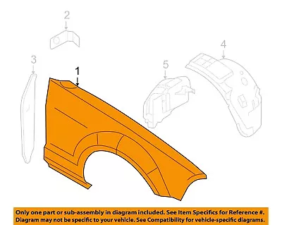 FORD OEM 05-09 Mustang-Front Fender Left 5R3Z16006AA • $201.98