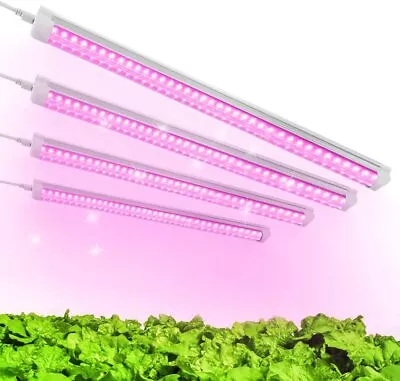 40W T8 4FT LED Grow Lights Full Spectrum Fixture LED Tube Growing Light 4 Pack • $57.98