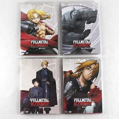 Fullmetal Alchemist DVDs Lot Of 4 Volumes 1 2 3 4 Anime Includes Booklets • $18.99