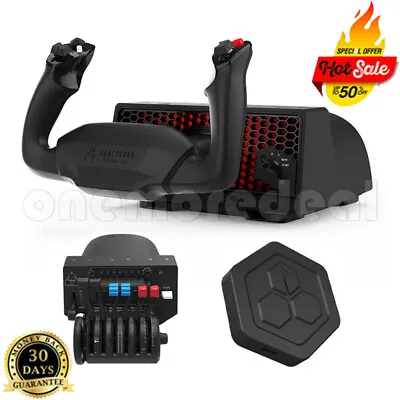 Flight Controller Alpha Flight Control XPC Joystick + Throttle Quadrant + Hub • $81.99