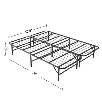 Bed Frame Twin Full Queen Size Metal Foldable Heavy Duty Steel Folding Platform • $109.15