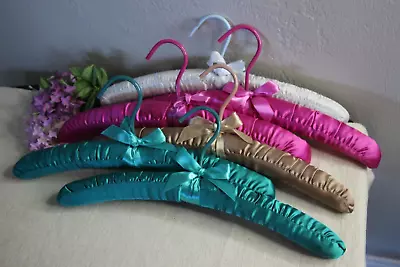 (6) Vintage Padded Satin Clothes Hangers • $11.99