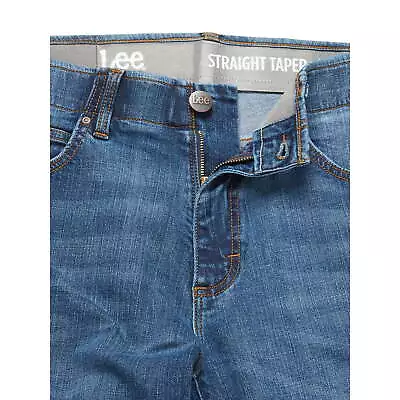 Lee Men's Straight Tapered Denim Jeans W Elastic Waist MANY SIZES NWT • $26.95