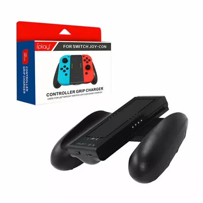 Rechargeable Hand Grip Dock USB Charger For Nintendo Switch Joy Con • $19.95