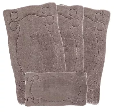 ROMANY GYPSY CARAVAN MICROFIBER WASHABLE RUGS 4pcs SET ULTRA SOFTNESS Elvin • £69.99