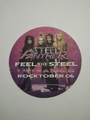 Steel Panther Feel The Steel Promo Coaster 4  Diameter • $50