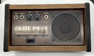 Rare 1980’s Crate PM-20 Vintage Personal Amp/Monitor Combo - Tested/Working • $249.99