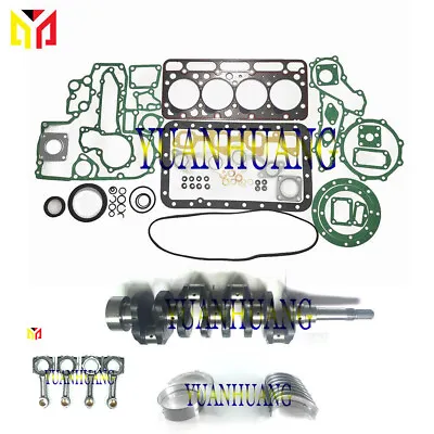 $978 • Buy V2203 Crankshaft Con Rod Engine Gasket Kit Bearing Set For KUBOTA Bobcat Tractor