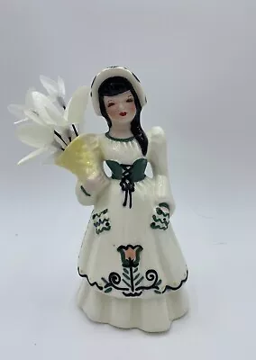 Vintage Florence Ceramics Figurine Bud Vase Woman Dutch Irene Marked 7” • $50