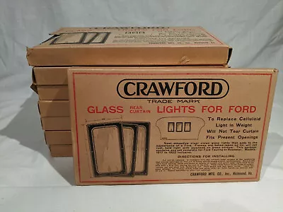 1917-1922 Model T Ford Eight Boxed Sets Of Three= 24 Rear Curtain Window Lights • $450