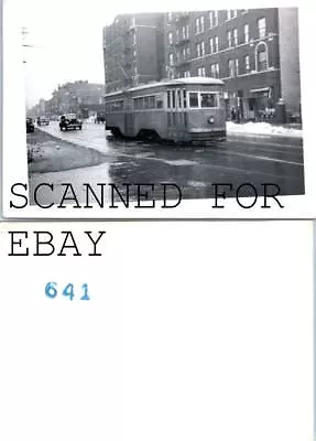 1940s New York City Trolley #6068  Flatbush Sign VINTAGE RAILROAD PHOTO • $10
