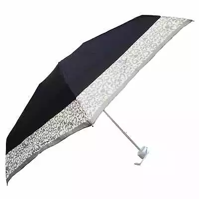 $14.95 • Buy Shelta Aurora Micro Mini Compact Flat Grey Hearts Umbrella
