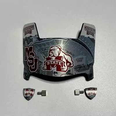 Mississippi State Bulldogs CUSTOM Mini Football Helmet Visor • $45