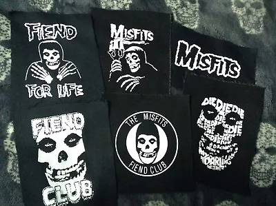 Misfits Crimson Ghost Fiend Club Canvas Back Patch Horror Punk Die My Darling • £4.25