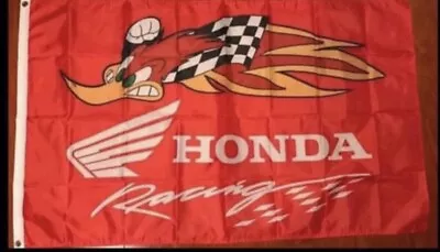 Honda Woodpecker RACING Flag 3'X5' MOTORCYCLE MOTOCROSS Banner • $17