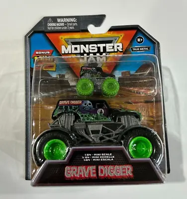 2024 Monster Jam Truck GRAVE DIGGER + BONUS MINI 1:64 1:87 RARE • $8.94