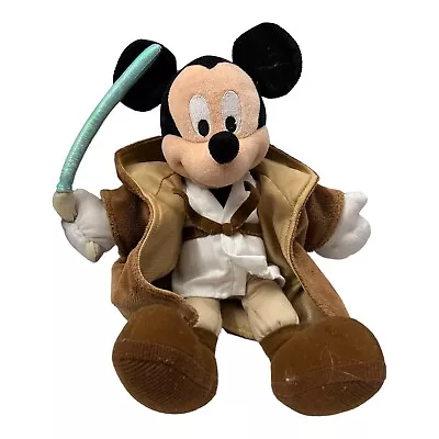 Star Wars Jedi Mickey Mouse Stuffed Plush 15” Walt Disney Parks Lightsaber Jedi • $12.99