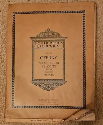 VINTAGE SHEET MUSIC EPHEMERA - 1893 Schirmer's Library Of Musical Classics • $10