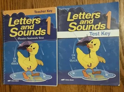 Letters And Sounds 1 Test Key And Teacher Key Phonics Seatwork Text A Beka Book • $10