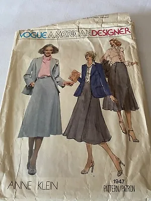 Vintage Vogue American Designer Sewing Pattern 1947 Size 12 • $3