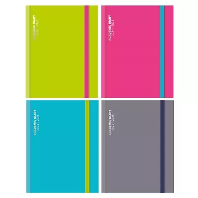 2024-2025 Academic A4 Day A Page Mid Year Casebound Hardback Diary Planner • £8.99