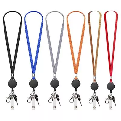 Neck Strap Key Chain Lanyard Card Holder Badge Reel Phone Key Ring ID Name Cards • £3.32