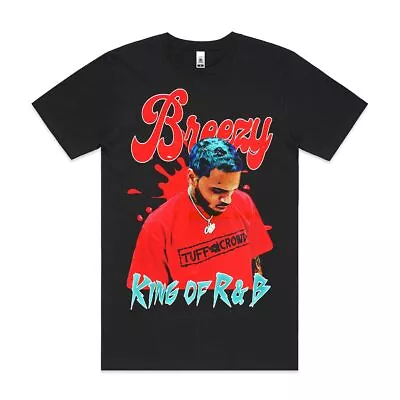 Chris Brown King Of R&B  T-Shirt Artist Family Fan R&B Music • $35