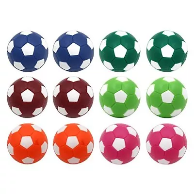 12 Pack Table Soccer Official Foosballs Replacement Balls Mini Multicolor 36mm • $12.50