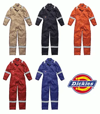 £25.95 • Buy Dickies Lightweight Cotton Boilersuit Coverall Overall Reflective WD2279