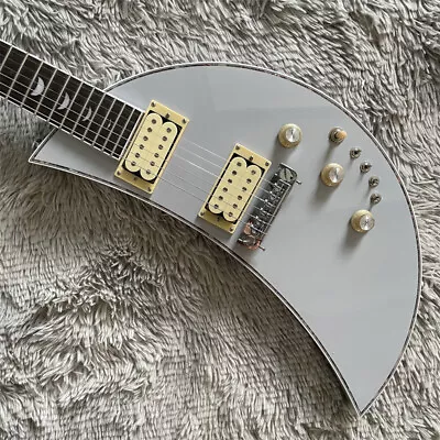 Custom Silver Moonsault  Electric Guitar HH Pickups Rosewood Fretboard Hardware • $285.99