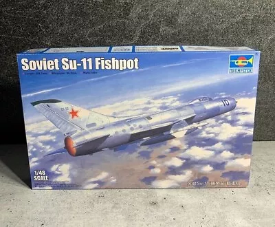 Trumpeter 02898 - 1/48 Soviet Su-11 Fishpot - NEW Open Box - Ships From USA • $45