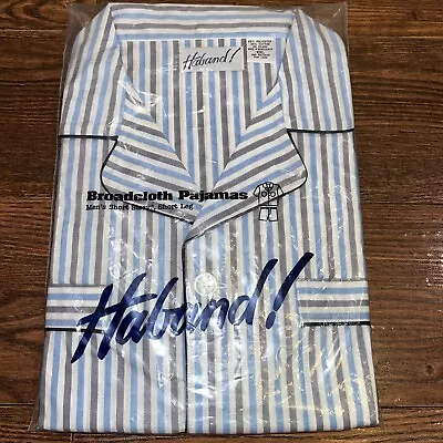 NOS VTG Haband Broadcloth Pajamas Men’s XXL Short Sleeve Polyester Cotton Blend • $19.95