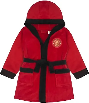 Manchester United Football Club OFFICIAL Baby  Hooded Dressing Gown  6/12 Months • £13.99