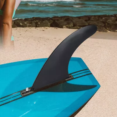 9 Inch Longboard Surfboard Single Center Fin SUP Replacement Fins Screw Black • £0.01