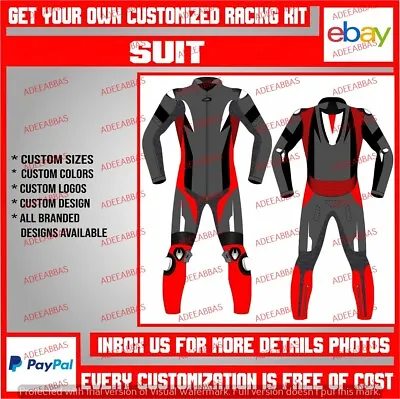 $278.77 • Buy Motorcycle Racing Suit Motorbike Leather Riding Sports Suit Custom Made 1Pc 2Pc