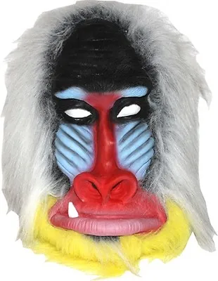 Baboon Mask Primate Monkey Ape Zoo Jungle Rafiki Costume Theater Adult Latex  • $30.99