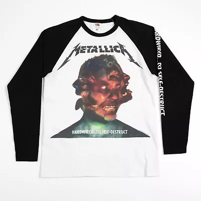 Metallica Hardwired To Self Destruct Raglan Baseball T-Shirt (M) Metal Band • $24