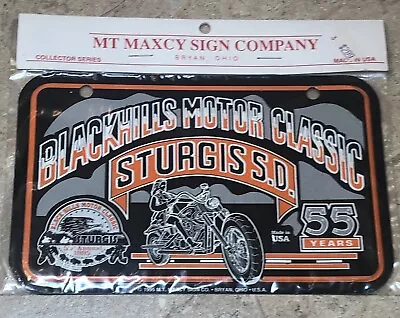 Vintage Black Hills Motor Classic 55th Annual 1995 Sturgis S.D. License Plate • $12.99