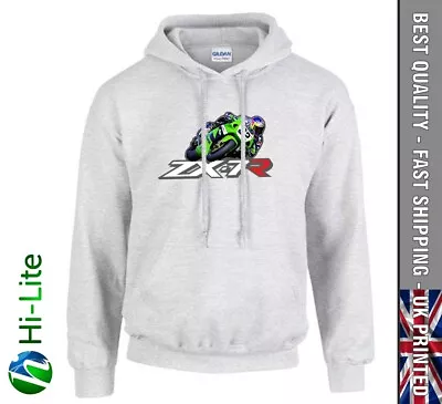 H95 Kawasaki Zx7-r Inspired Hoodie Hoody Grey Great Dads Mens Gift • £29.95