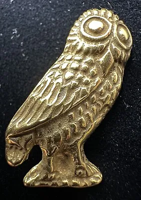 VTG Metropolitan Museum Of Art Goldtone Scythian Owl Pin Brooch Egyptian Revival • $22